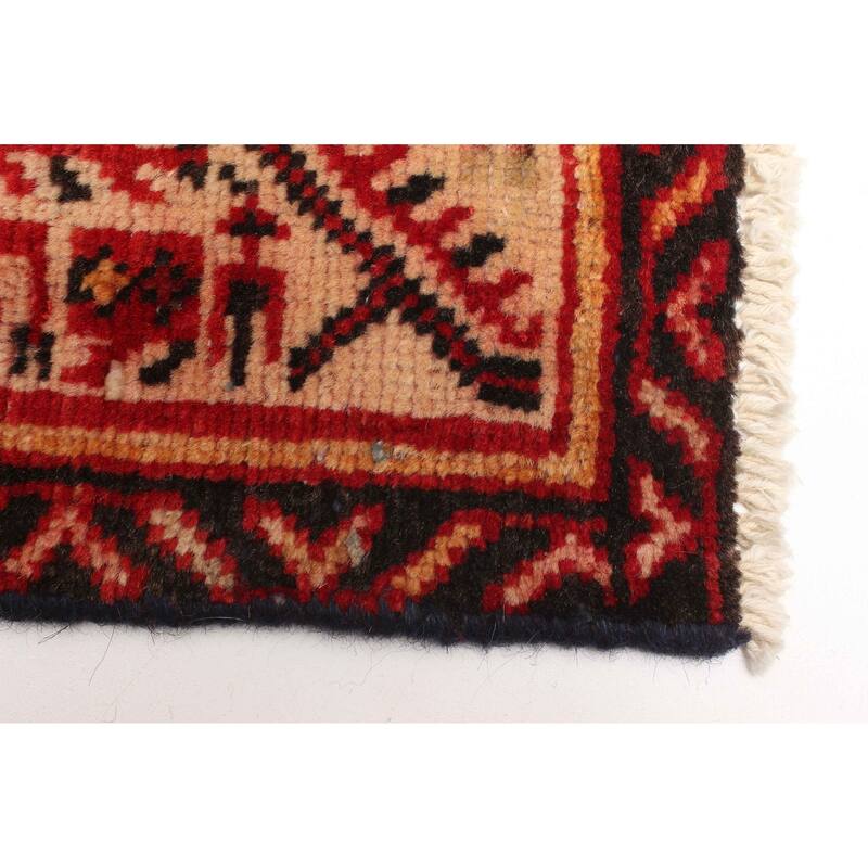 ECARPETGALLERY Hand-knotted Andelz Red Wool Rug - 4'2 x 6'4