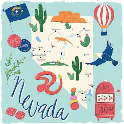 Nevada Home 4-Pack Absorbent Stone Coasters with Protective Cork Backing 4" Square Made in The USA Artistic Easily Wipes Clean