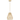 1-Light Rattan Single Pendant Light with Brass Canopy - 9.5'' W