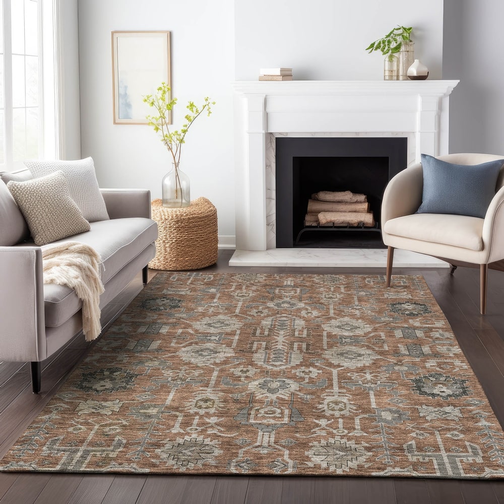 Premium Washable Super Soft Traditional Global Mayfield Rug