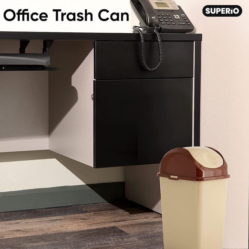 9 gal Slim Swing Trash Can