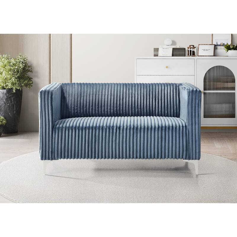 Clayfell Gavin Velvet Square Arm Living Room Set