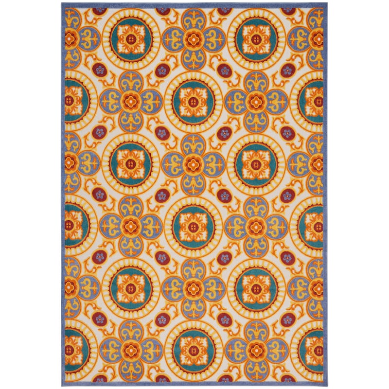 Nourison Aloha Indoor/outdoor Geometric Area Rug - 8' x 10' - Multicolor