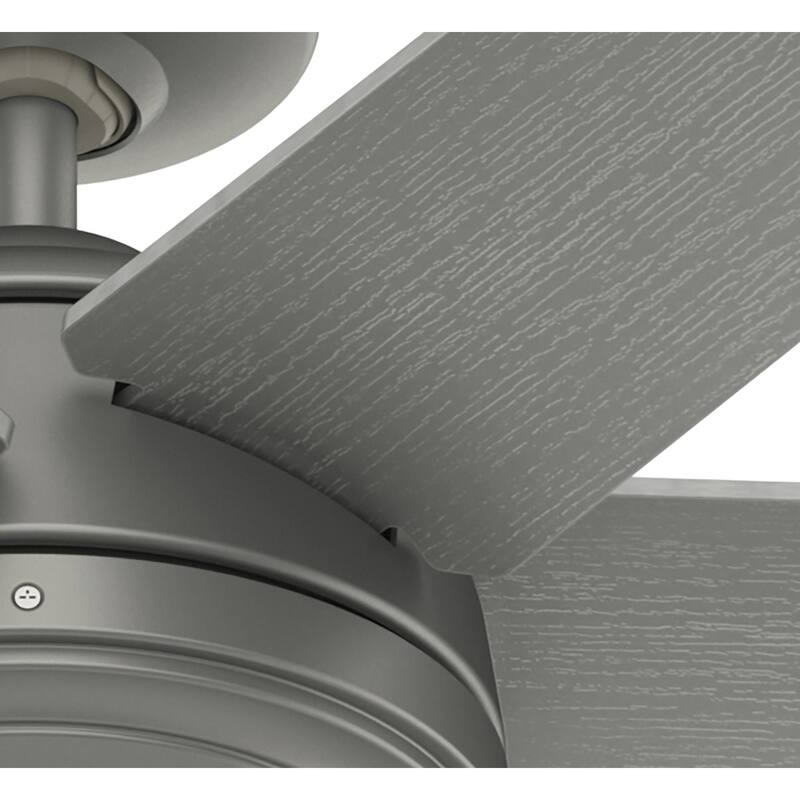 Hunter 52" Jetty Outdoor Ceiling Fan with Wall Control and Wet-Rated