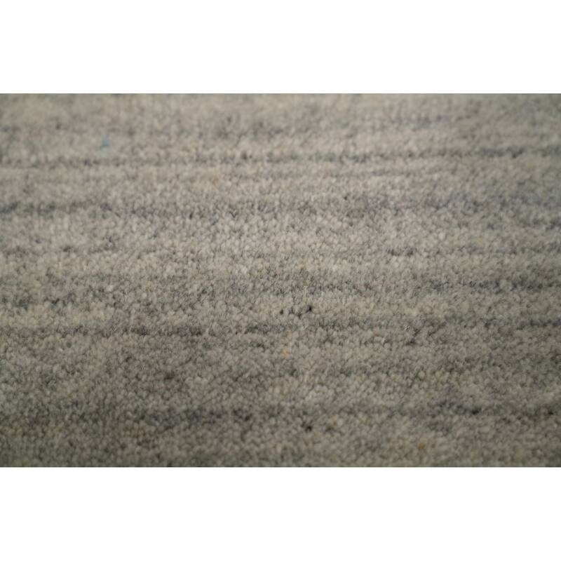 Hand Knotted Oriental 100% Wool Carpet Tribal Animal Pictorial Greys & Charcoal Gabbeh Area Rug - 9' 10'' X 8' 1''