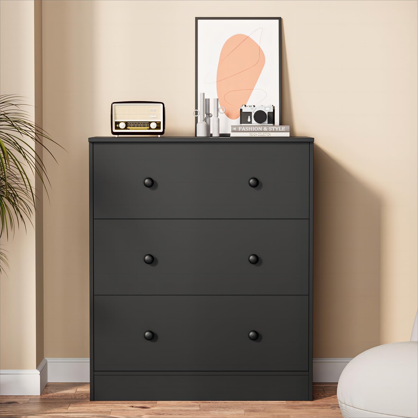 Black hot sale dresser wide