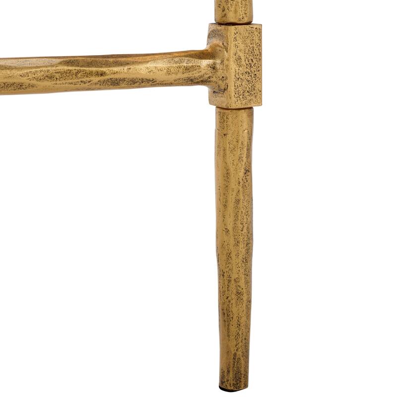 SAFAVIEH Couture Isabellina Metal & Marble Console Table - 42"W x 13"D x 30"H