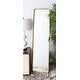 preview thumbnail 1 of 4, SAFAVIEH Lerna 18-inch Brass Vertical Rectangular Standing Mirror - 16" W x 18" L x 61" H