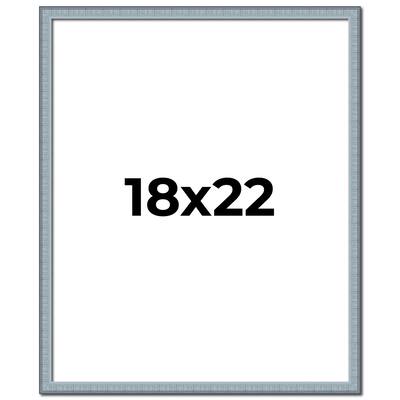 18x22 Frame Rustic Sky Blue Solid Wood Picture Frame | 0.75 Inch