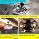 preview thumbnail 13 of 20, Cage Ceiling Fan with Light and Smart Control for Bedroom, Farmhouse