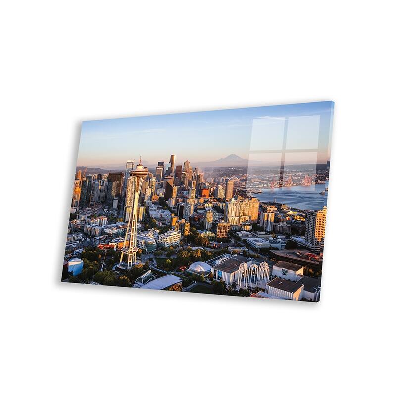 Space Needle And Skyline, Seattle Print On Acrylic Glass by Matteo Colombo