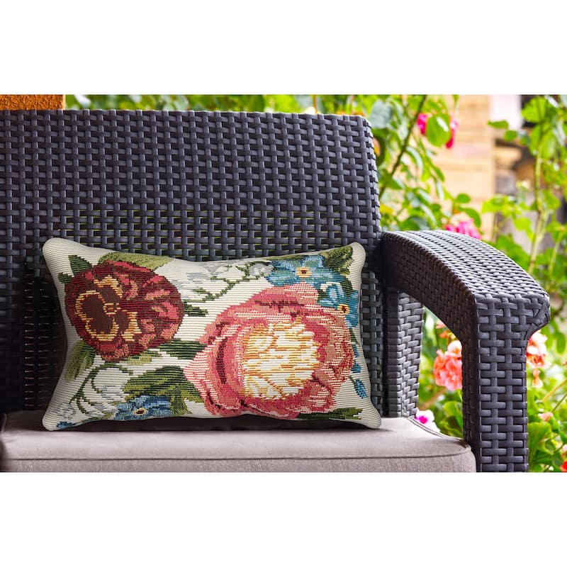 Liora Manne Marina Secret Garden Indoor/Outdoor Pillow