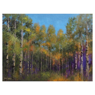 Aspen Autumn by Thomas Stotts Canvas Art Print