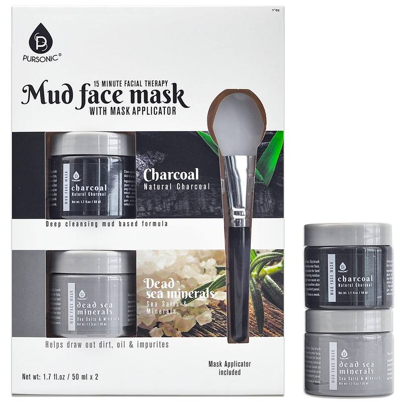 2 Pack Facial Therapy Mud Face Mask with Mask Applicator - Face Masks