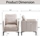 preview thumbnail 16 of 53, Nora Modern Velvet Accent Chair for Bedroom with Metal Legs