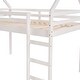 preview thumbnail 13 of 27, Twin Size Loft Bed with Slide & House Bed Features - Fun and Safe Kids' Bedroom Furniture