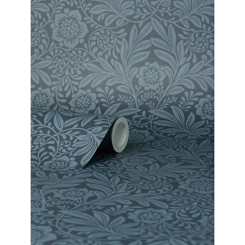Fine Decor Camille Navy Damask Wallpaper