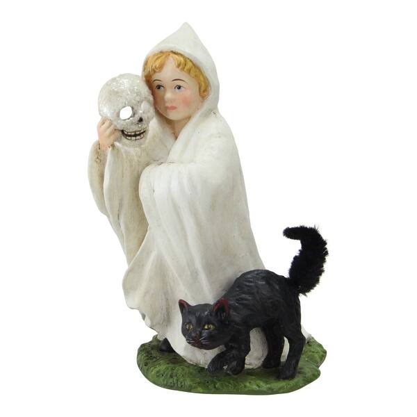 Shop 6 25 White And Black Ghostly Child In Costume With Cat