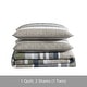 preview thumbnail 4 of 7, Eddie Bauer Salmon Ladder Beige Cotton Quilt Set