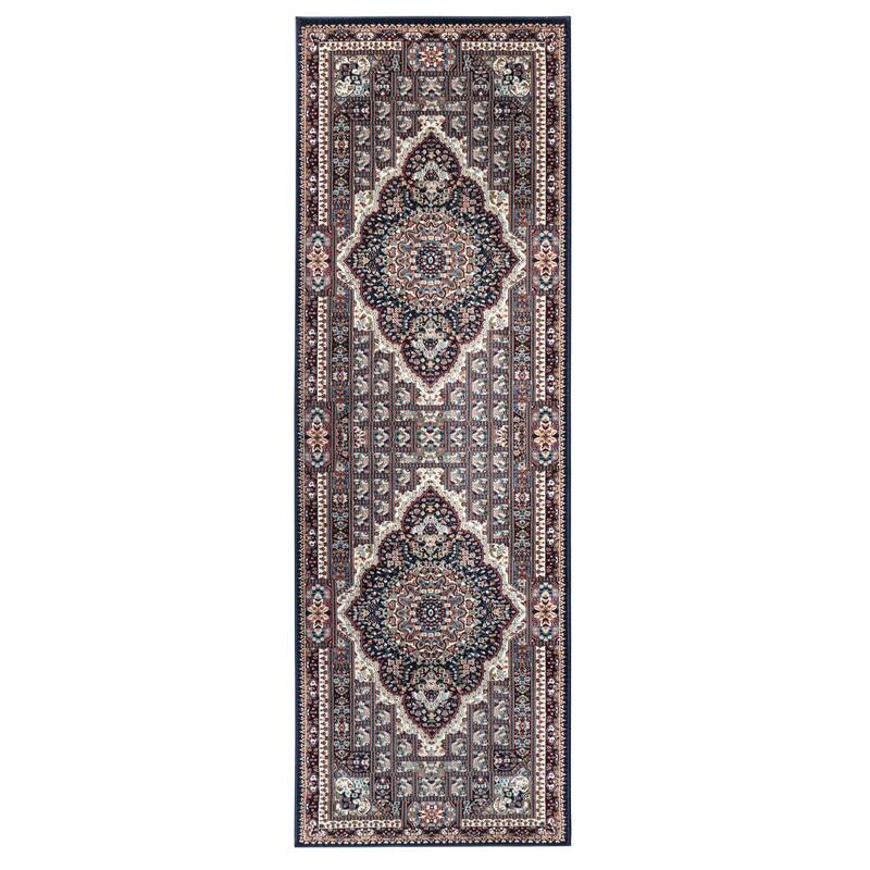 Prime Collection Blue/Cream Traditional Area Rug