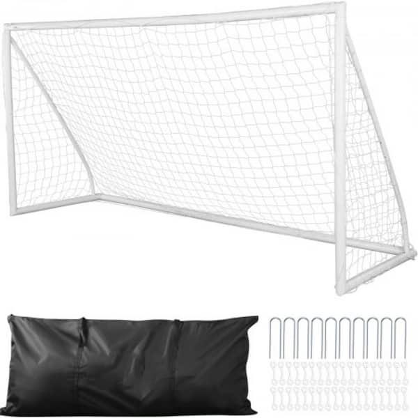 slide 2 of 12, Portable Soccer Goal, 12x6 ft Soccer Net, Adults Kids Backyard Soccer Net, Large Practice Soccer Net, Youth Training Soccer Goa Multi