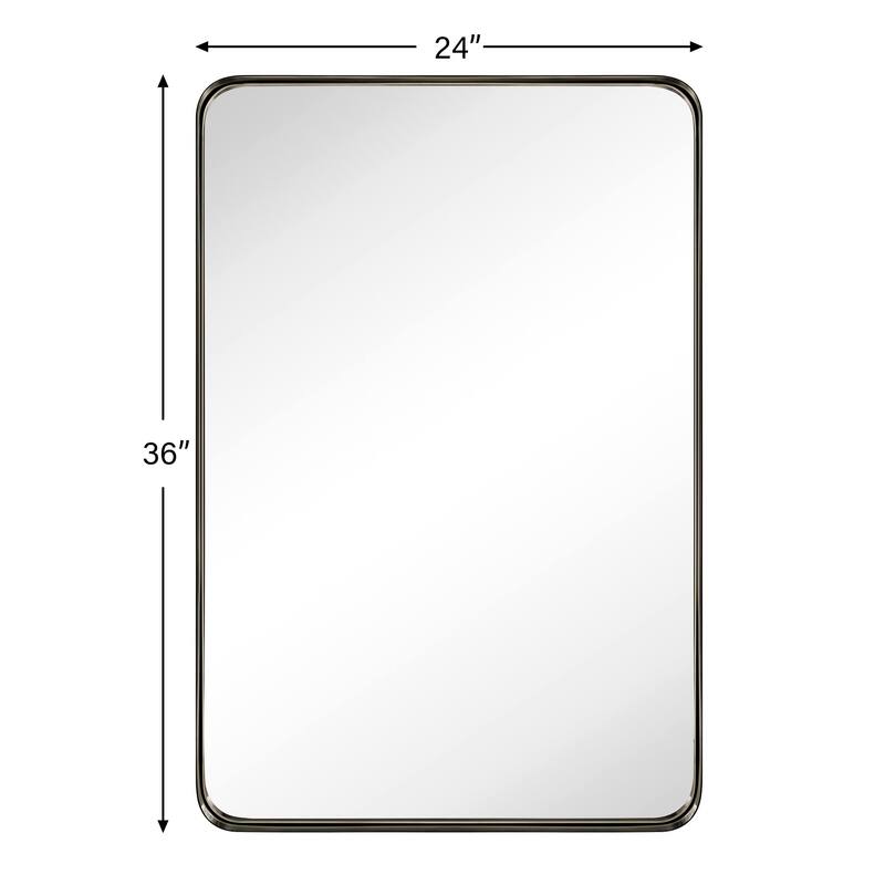 Arthers Stainless Steel Metal Bathroom Vanity Wall Mirror
