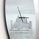 preview thumbnail 3 of 7, Designart 'Wooden Pier in Cloudy Mood' Oversized Landscapes Wall CLock
