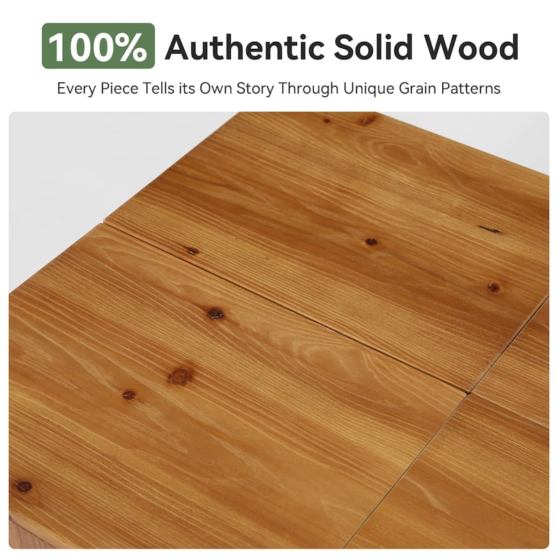 Rectangle Solid Wood Coffee Table For Living Room