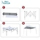 preview thumbnail 20 of 40, 10' x 10' Pop Up Outdoor Canopy Tent Commercial Instant Reinforce Canopies with Wheel Carry Bag & Storage Pocket - 10x10'