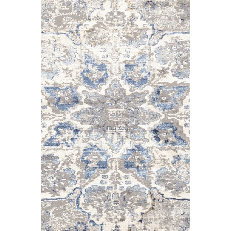Pasargad Home Turkish Efes Design L. Grey Floral Area Rug
