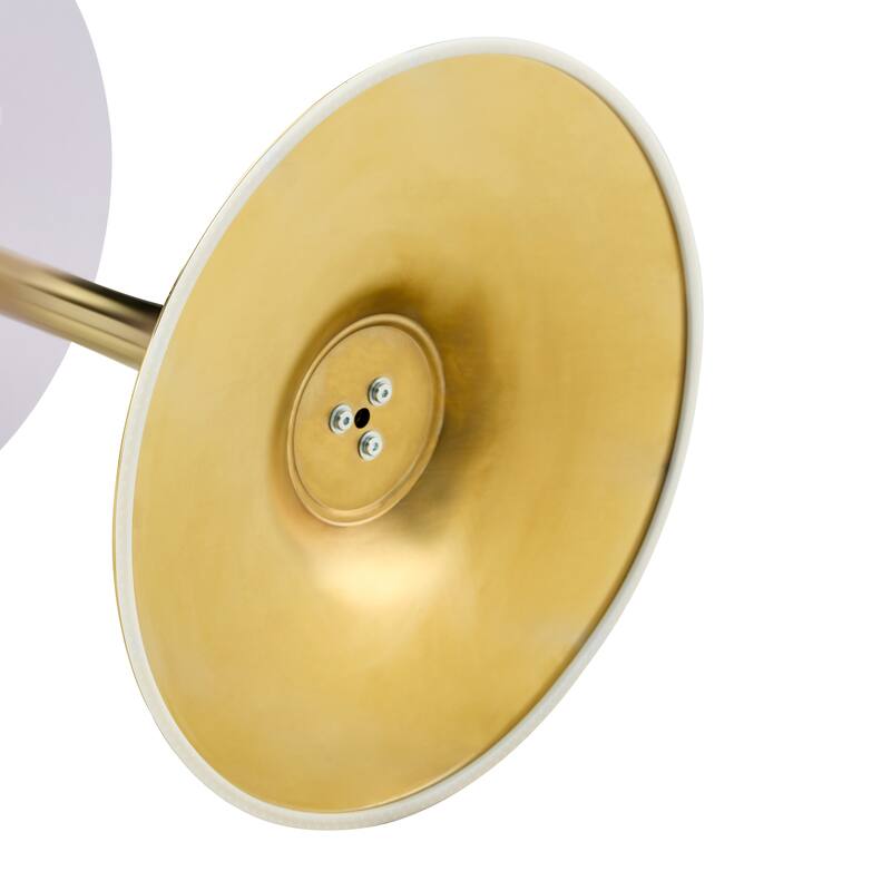 Round Thickened Table Top Coffee Table, Metal Pedestal Side Table Modern Bistro Table