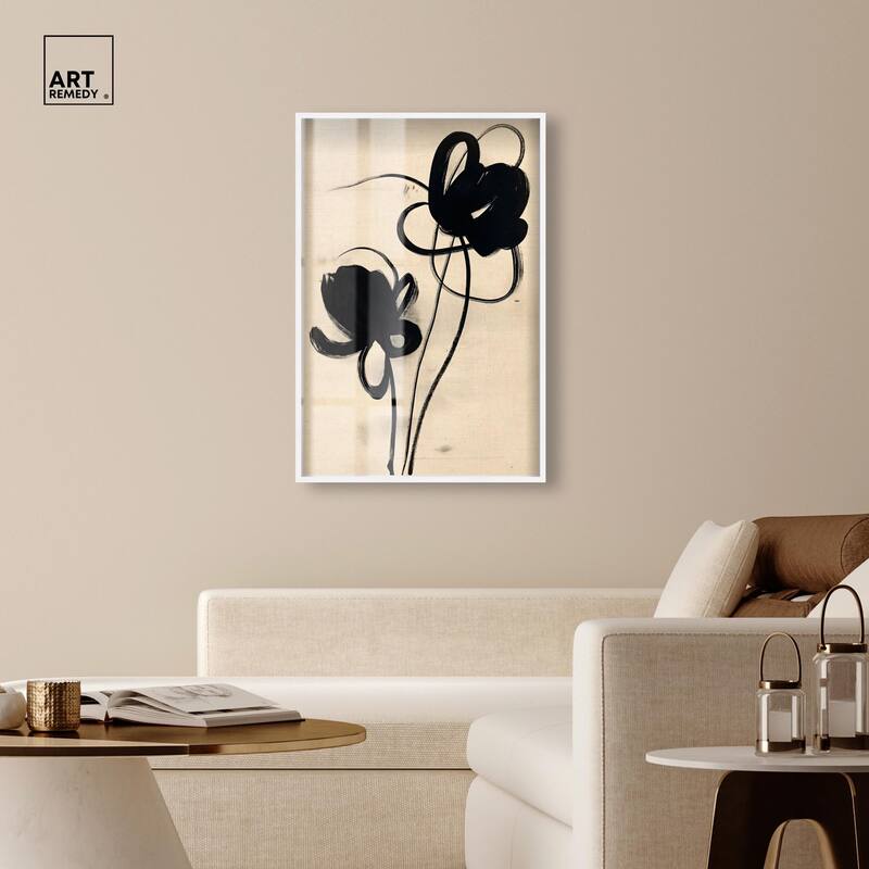 Florals in the Minimal I Shadowbox by Art Remedy