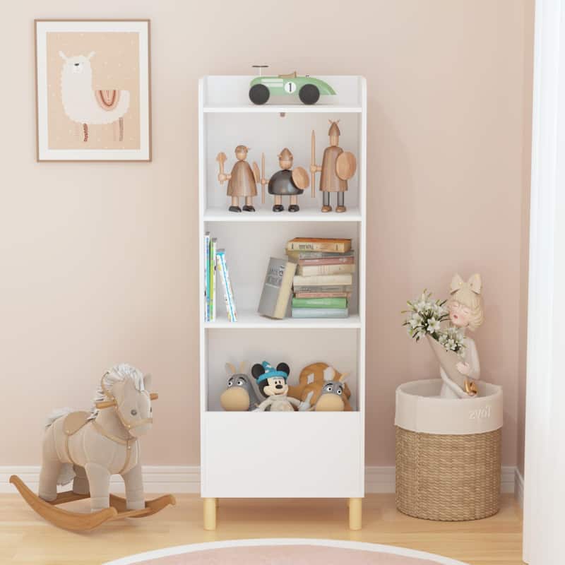 Kids 4-Tier Bookcase, Children's Book Display