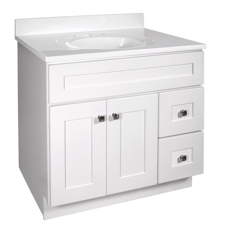 Design House 216150 Brookings 37" Free Standing Single Basin Vanity - White - Painted