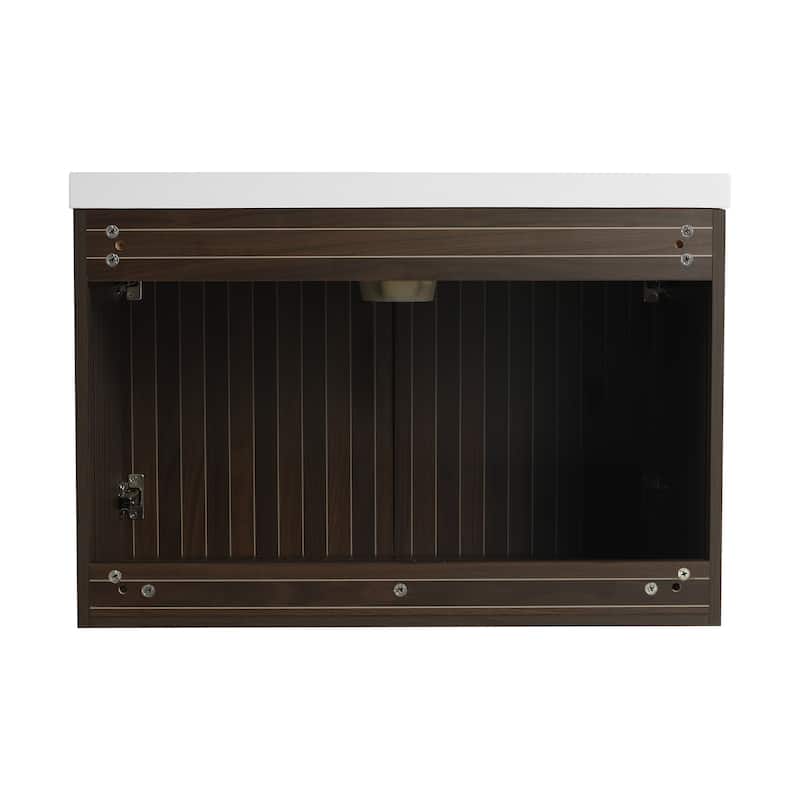 BNK 24"/30"/36" Single Sink Bathroom Vanity with Soft Close Door, Modern Floating Vanity