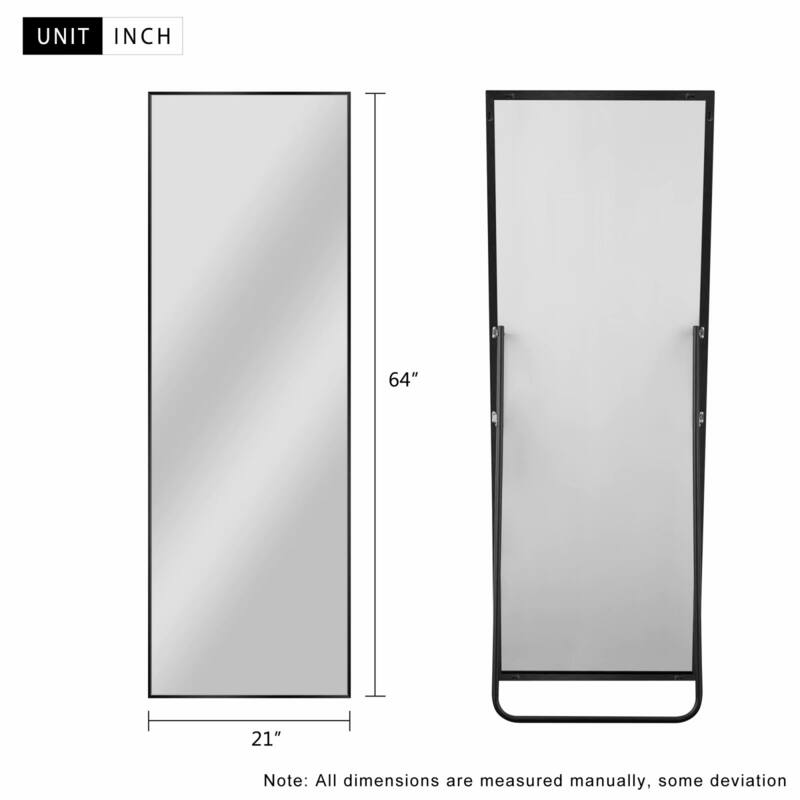chic Full-Length Mirror Floor Mirror With Standing