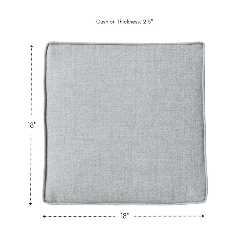 Greendale Home Fashions 18" Square Outdoor Chair Pad (Set of 2)
