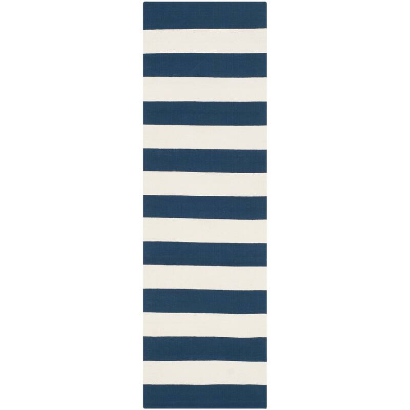 SAFAVIEH Handmade Montauk Caspian Stripe Cotton Flatweave Rug