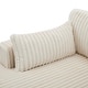 preview thumbnail 12 of 150, 42" W Plush Corduroy Upholstered Chaise Lounge Sleeper for Living
