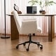 preview thumbnail 7 of 29, Upholstered Fabric Swivel Task Chair, Office Chair with Wheels