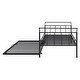preview thumbnail 7 of 40, Metal Daybed with Trundle Bed and Curved Handle