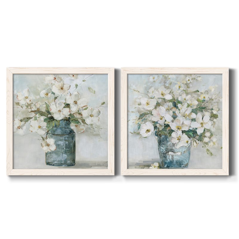 Cottage Charmer I-Premium Framed Canvas - Ready to Hang - 34.5x34.5 - White