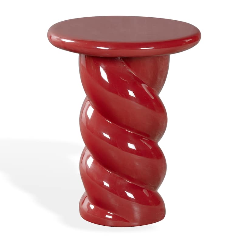 SAFAVIEH Couture Noelly Concrete Accent Table - 14"W x 14"D x 18"H