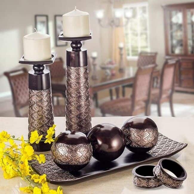 Creative Scents Dublin Brown Napkin Rings Set of 6