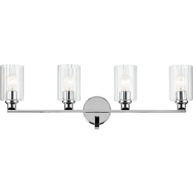 Kichler 55227FLU Gioe 4 Light 32" Wide Vanity Light with Clear Fluted