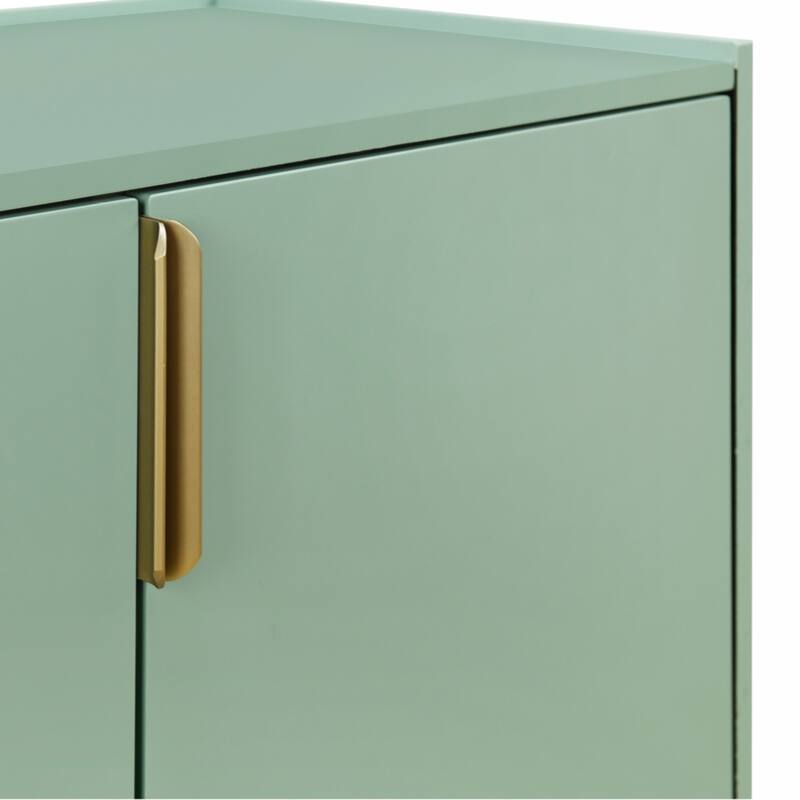 Storage Cabinet Sideboard Wooden Cabinet with 4 Doors for Hallway, Entryway, Living Room, Bedroom, Adjustable Shelf