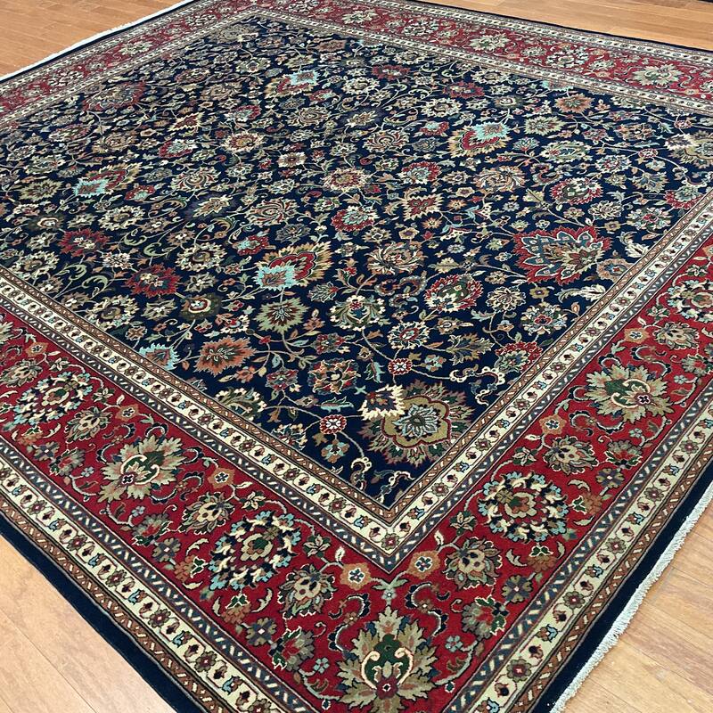 HERAT ORIENTAL Hand-knotted Indo 8' x 10' Isfahan Wool Rug - 8' x 10'