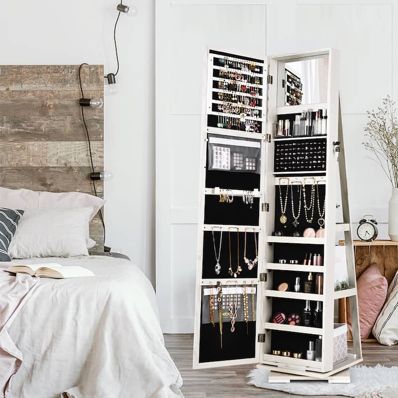Armoire Jewelry Cabinet Standing Jewelry Organizer