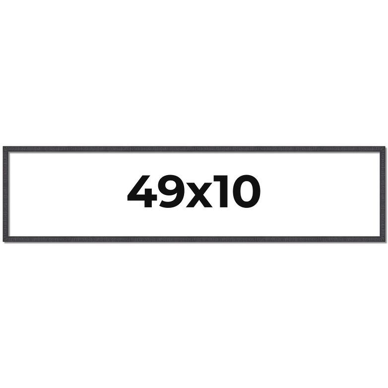49x10 Frame Brown Picture Frame - Complete Modern Photo Frame Includes