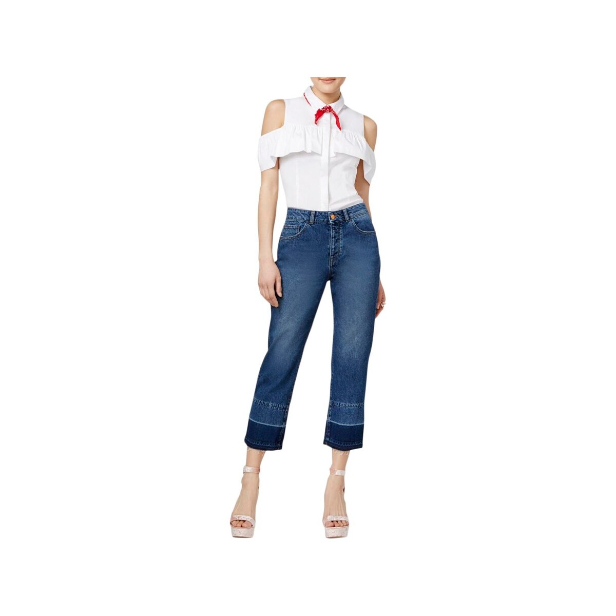 cropped straight leg jeans womens